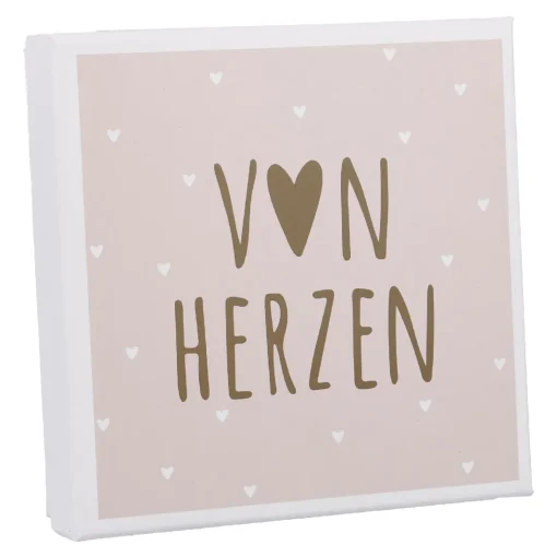 NANU-NANA Organisation*Gutscheinbox Von Herzen/rosa, 11 X 11 Cm