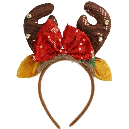 NANU-NANA Weihnachtsoutfit*Haarreifen Weihnachten 3D, Geweih