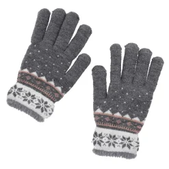 NANU-NANA Fashion*Handschuhe Schneeflocke, Grau