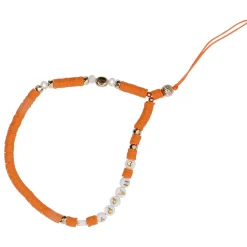 NANU-NANA Fashion*Handykette Perlen, Orange, 23 Cm