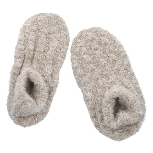 NANU-NANA Fashion*Hausschuhe Antirutsch, Beige, Größe 39-42