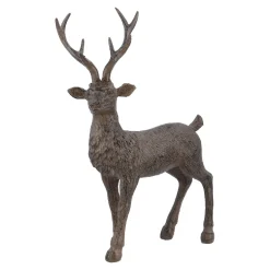 NANU-NANA Figuren|Weihnachtsdeko*Hirsch Antik, Struktur/stehend, 20 Cm