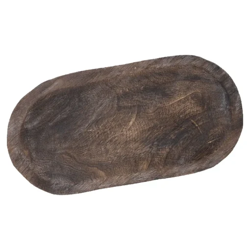 NANU-NANA Schalen & Tabletts|Herbstdeko*Holzschale Oval, Braun, 41 X 21 Cm