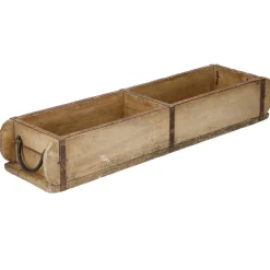 NANU-NANA Organisation|Schalen & Tabletts*Holzschale Rustik, Doppel, 57 Cm