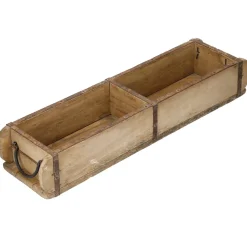 NANU-NANA Organisation|Schalen & Tabletts*Holzschale Rustik, Doppel, 57 Cm