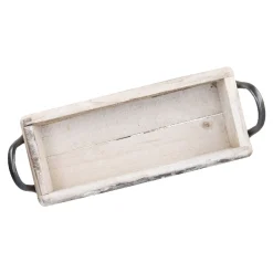 NANU-NANA Schalen & Tabletts|Herbstdeko*Holz-Schale Rustik, Griff, 32 Cm