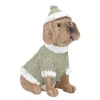 NANU-NANA Figuren|Weihnachtsdeko*Hund Mit Mütze, Pullover/sitzend, 10 Cm