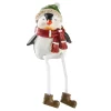 NANU-NANA Figuren|Weihnachtsdeko*Kantenhocker Pinguin, Schal/rot, 9 Cm