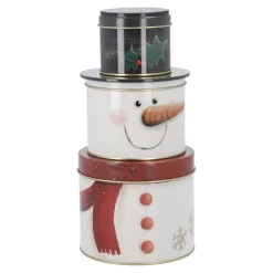 NANU-NANA Weihnachtsbäckerei|Weihnachten*Keksdosen-Set Schneemann