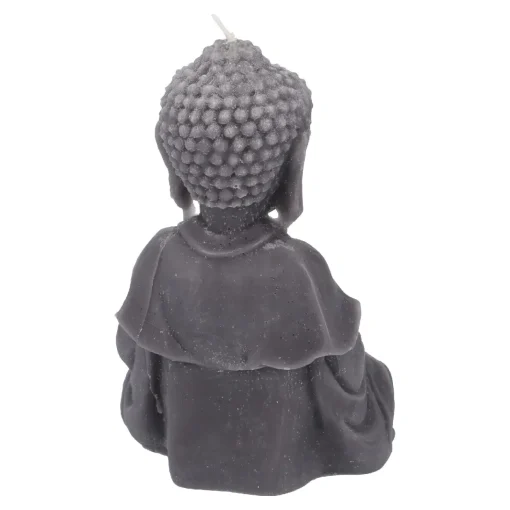 NANU-NANA Kerzen & Kerzenständer*Kerze Buddha, Dunkelgrau, 23 Cm
