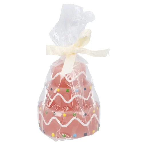 NANU-NANA Geburtstag|Kerzen & Kerzenständer*Kerze Geburtstag, Tortenform, Rosa, 6 X 7 Cm