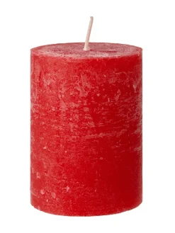 NANU-NANA Kerzen & Kerzenständer|Weihnachtskerzen*Kerze Rustik, Lara, Rot, 9 Cm