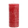 NANU-NANA Kerzen & Kerzenständer|Adventskränze & Zubehör*Kerze Rustik, Lara, Rot, 15 Cm