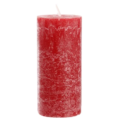 NANU-NANA Kerzen & Kerzenständer|Adventskränze & Zubehör*Kerze Rustik, Lara, Rot, 15 Cm
