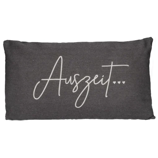 NANU-NANA Geschenkideen|Textilien*Kissen Auszeit, Grau, 50 X 30 Cm