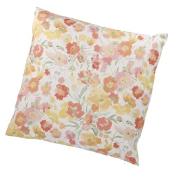 NANU-NANA Textilien*Kissen Floral, Orange/gelb, 45 X 45 Cm