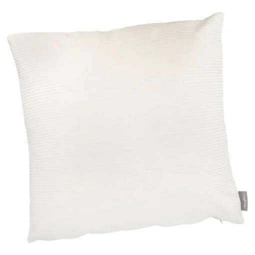 NANU-NANA Textilien*Kissen Samt-Rillen, Creme, 45 X 45 Cm