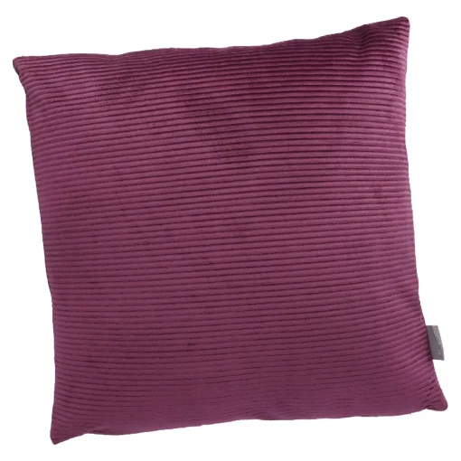 NANU-NANA Textilien*Kissen Samt-Rillen, Lila, 45 X 45 Cm
