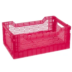 NANU-NANA Organisation*Klappbox Glitter, 27 X 17 X 11 Cm, Magenta