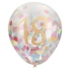 NANU-NANA Geburtstag*Konfetti-Ballon Geburtstag, 18, 6 Stück