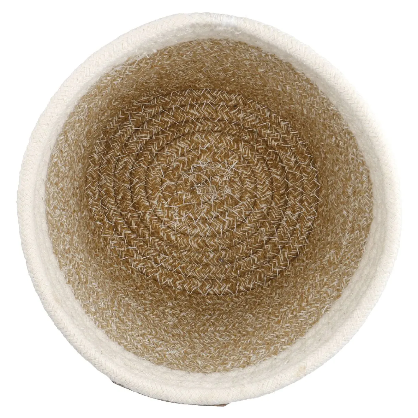 NANU-NANA Organisation*Korb Hoch, Rund/natur-weiß, 18 X 16.5 Cm