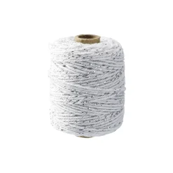 NANU-NANA Geschenkverpackung|Geschenkverpackungen*Kordel Lurex, Weiß, 50 M