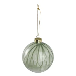 NANU-NANA Weihnachtsbaumschmuck*Kugel Marmor, Hellgrün, 8 Cm