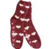 NANU-NANA Fashion|Weihnachtsoutfit*Kuschelsocken Anti-Rutsch, Herzen/bordeaux