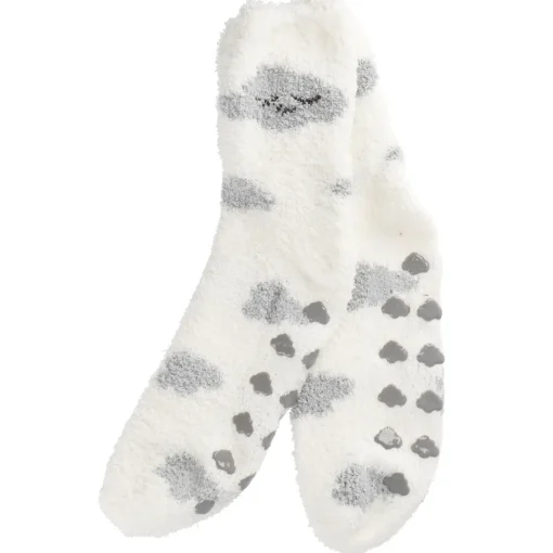 NANU-NANA Geschenkideen|Fashion*Kuschelsocken Anti-Rutsch, Wolke/offwhite