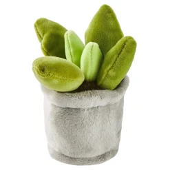 NANU-NANA Geschenkideen|Kuscheltiere*Kuscheltier Topfpflanze, Grau, 13 Cm