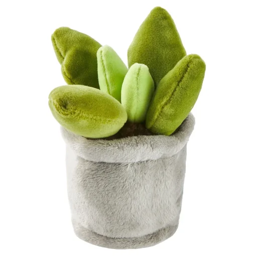 NANU-NANA Geschenkideen|Kuscheltiere*Kuscheltier Topfpflanze, Grau, 13 Cm