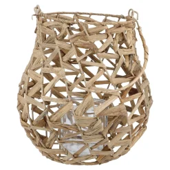 NANU-NANA Windlichter & Laternen*Laterne Wasserhyazinthe, Natur, 28 Cm