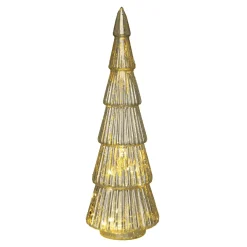 NANU-NANA Lichterwelt|Weihnachtsbeleuchtung*LED-Tanne Metallic, Transparent, 31 Cm
