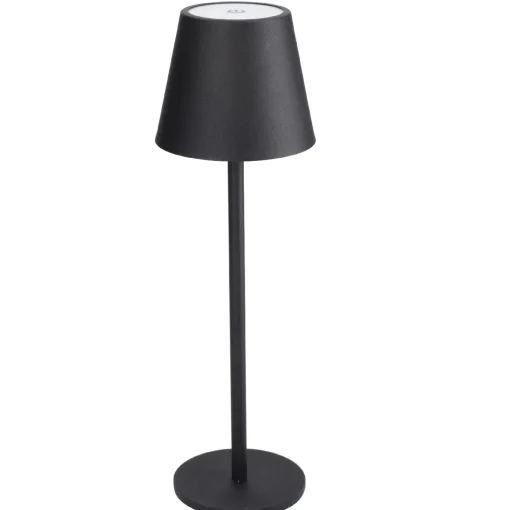 NANU-NANA Geschenkideen|Lichterwelt*LED-Tischlampe Akku, Schwarz, 37 Cm