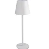NANU-NANA Geschenkideen|Lichterwelt*LED-Tischlampe Akku, Weiß, 37 Cm
