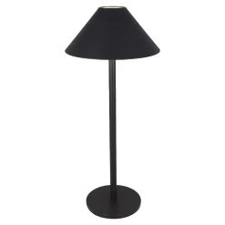 NANU-NANA Geschenkideen|Lichterwelt*LED-Tischlampe Schirm, Schwarz, 34 Cm
