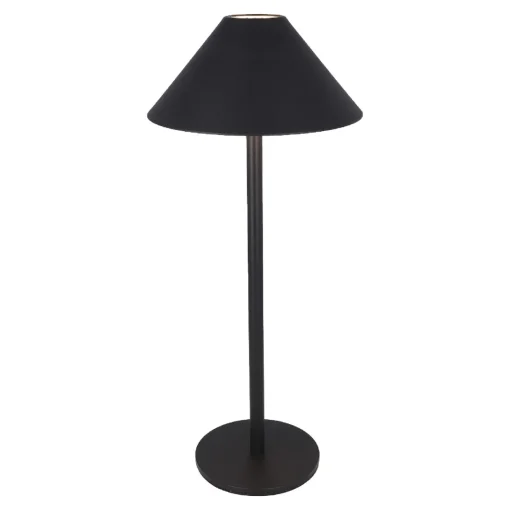 NANU-NANA Geschenkideen|Lichterwelt*LED-Tischlampe Schirm, Schwarz, 34 Cm