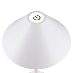 NANU-NANA Lichterwelt*LED-Tischlampe Schirm, Weiß, 26 Cm