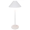 NANU-NANA Geschenkideen|Lichterwelt*LED-Tischlampe Schirm, Weiß, 34 Cm