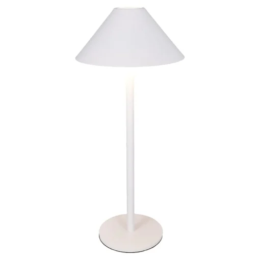NANU-NANA Geschenkideen|Lichterwelt*LED-Tischlampe Schirm, Weiß, 34 Cm