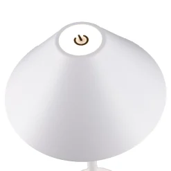 NANU-NANA Geschenkideen|Lichterwelt*LED-Tischlampe Schirm, Weiß, 34 Cm