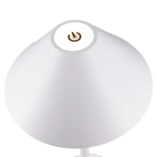 NANU-NANA Geschenkideen|Lichterwelt*LED-Tischlampe Schirm, Weiß, 34 Cm