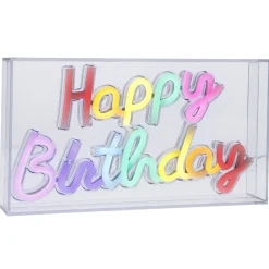 NANU-NANA Geburtstag|Lichterwelt*Lichtbox Neon, Happy Birthday, 23 Cm
