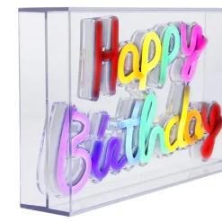 NANU-NANA Geburtstag|Lichterwelt*Lichtbox Neon, Happy Birthday, 23 Cm