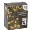 NANU-NANA Lichterwelt|Weihnachtsbeleuchtung*Lichterkette Stern/Cluster, Silber, 48 LED