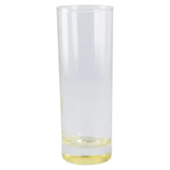 NANU-NANA Küche*Longdrink-Glas Farbboden, Gelb, 300 Ml