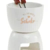 NANU-NANA Shop The Geschenk|Küche*Mini Schokofondue, Weiß/gold