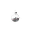 NANU-NANA Weihnachtsbaumschmuck|Adventskränze & Zubehör*Mini-Kugel Schneeball, Flitter, 4 Cm