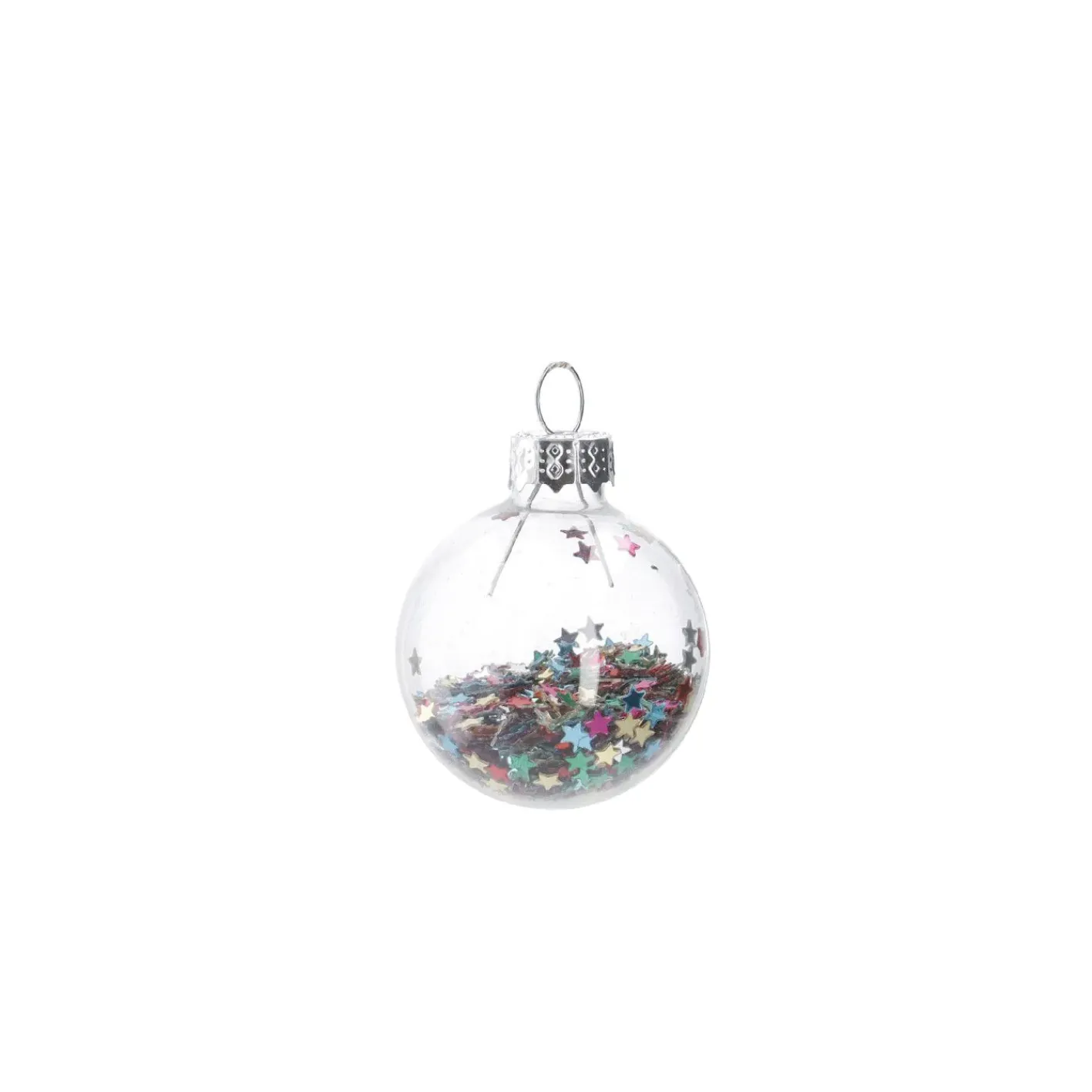 NANU-NANA Weihnachtsbaumschmuck|Adventskränze & Zubehör*Mini-Kugel Schneeball, Flitter, 4 Cm