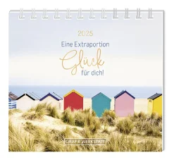 NANU-NANA Kalender & Planer|Weihnachtsgeschenke*Mini-Tischkalender 2025, Eine Extraportion Glück